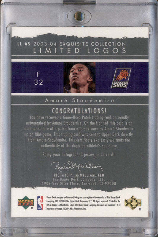 2003-04 Exquisite Collection Limited Logos #AS Amare Stoudemire