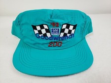 NWOT Vintage 1992 Goodwrench 200 GM Dealer Teal Snapback Hat Made In USA