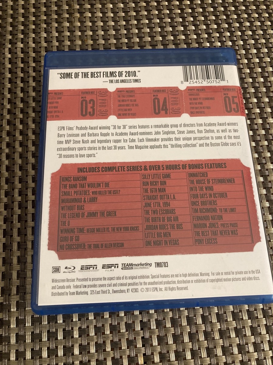 ESPN Films 30 for 30: Films 01-30 (Blu-ray, 6-Disc
