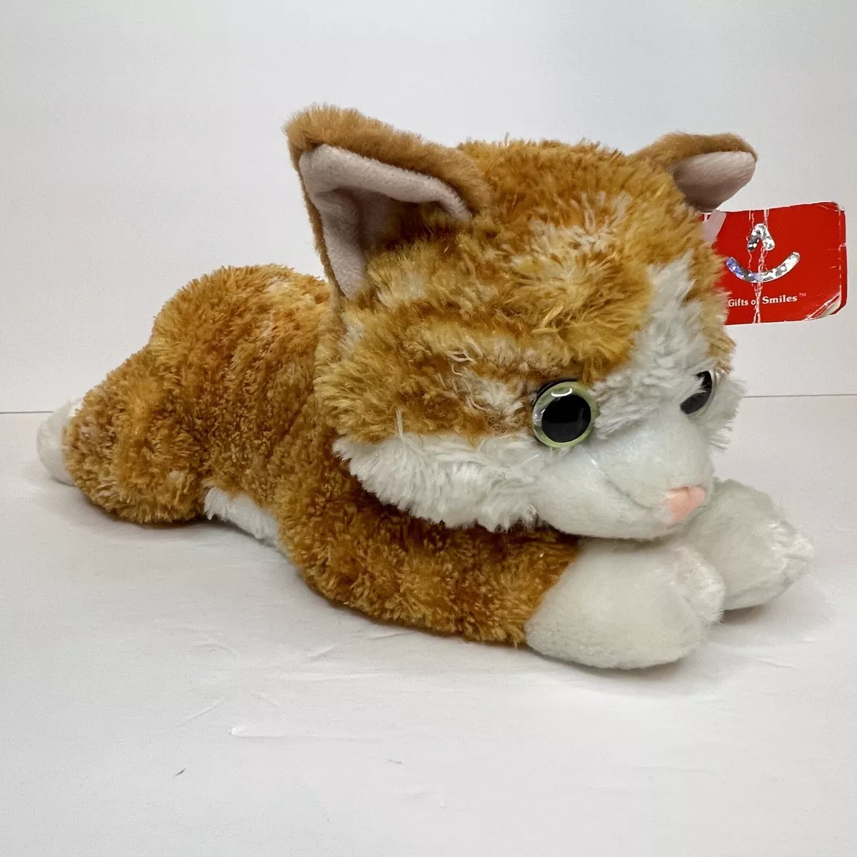 Aurora Flopsie Chester Orange Tabby Cat Plush Striped Stripes 14” With Tag