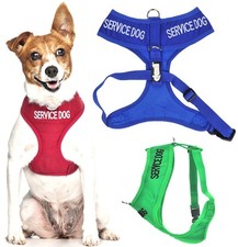 SERVICE DOG Vest Harness Non Pull Front Back Ring Padded Waterproof EX S M L New