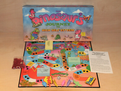 Die Reise der Dinosaurier zu hohem Selbstwertgefühl Brettspiel Kinderarbeit Childsplay 1991