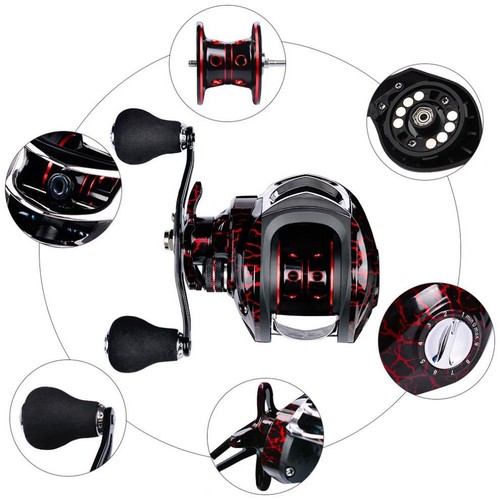 18 1BB Right / Left Hand 22LB Max Drag Force Fishing Bait Casting Reel 7.2:1 US - Picture 7 of 11
