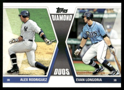 2011 Topps Diamond Duos Series #DD-26 Alex Rodriguez Evan Longoria