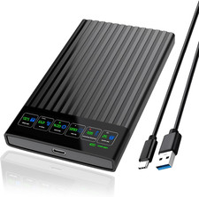 Caja de Disco Externo Caddy SATA con Cable USB 3.0, Interfaz 3.0