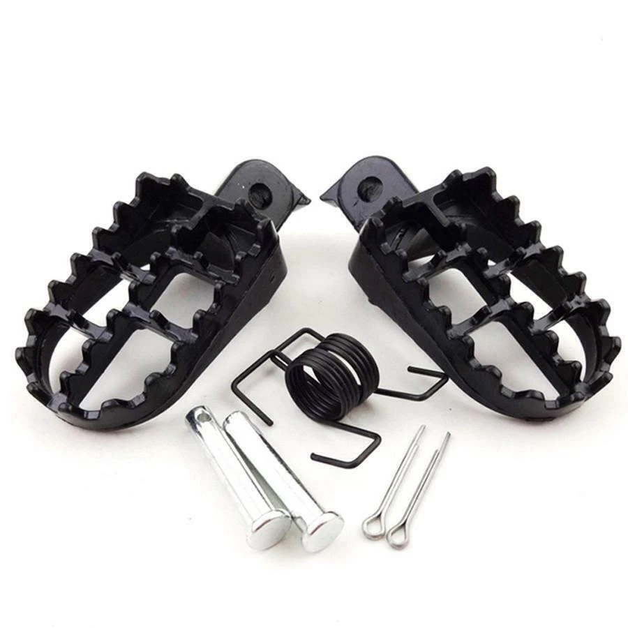 Apoio para os pés largo para motocicleta 8 mm parafuso ajuste motocicleta pit bike bicicletas sujas - Imagem 3 de 4