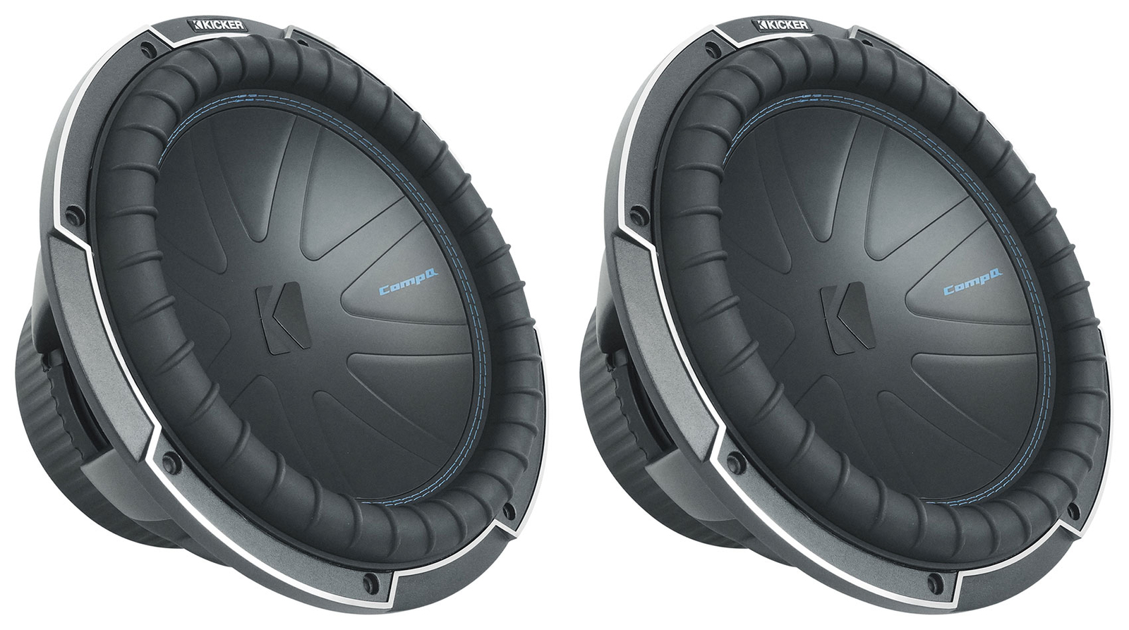 2 Kicker 51CWQ124 COMP Q 12 Автомобильных сабвуферов мощностью 1000 Вт DVC 4-омные сабвуферы CWQ124 112590₽