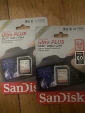 TWO for One Deal SanDisk Ultra PLUS 64GB - SDXC Card - SDSDUP-064G-A46