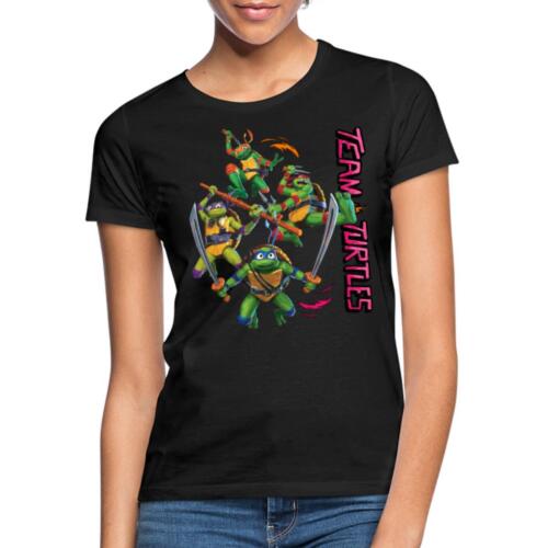 TMNT Mutant Mayhem Team Turtles Frauen T-Shirt - Afbeelding 1 van 6