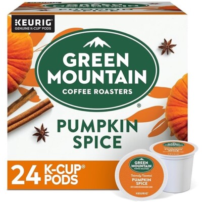 Green Mountain Pumpkin Spice Coffee 24 count Keurig K cups FREE SHIPPING Kcup