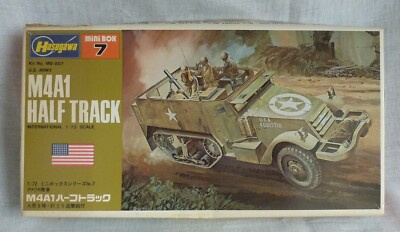 Hasegawa Mini Box 7 M4A1 Half Track Modellbausatz im Maßstab 1:72 