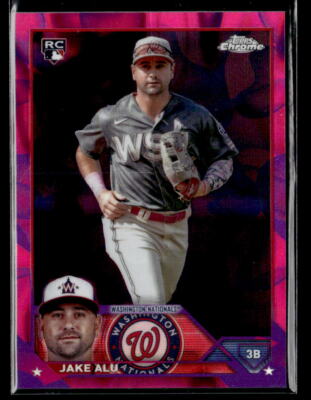 Jake Alu #'d /299 RC - 2023 Topps Chrome Update Magenta/Purple Lava Lamp Rookie