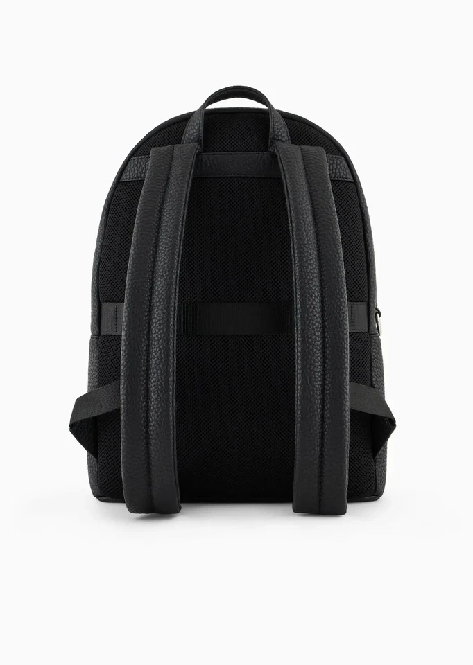 Mochila para hombre Armani Exchange logotipo con cremallera 952631 CC828 00020 negra Foto 3 de 4