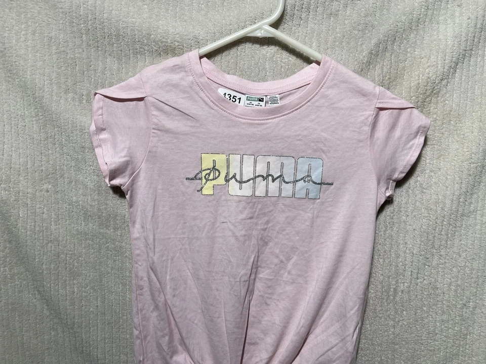 Camiseta Puma Manga Corta Niña - Rosa - Talla Mediana (8-10) - Nueva con Etiquetas Foto 2 de 4