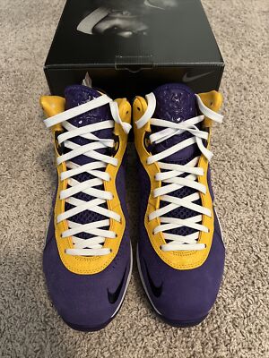 Size 10.5 - Nike Lebron 8 Lakers Purple