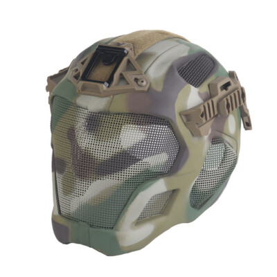   W23 Full Protection Tactical Helmet Game Protection Steel Wire Mask Guid