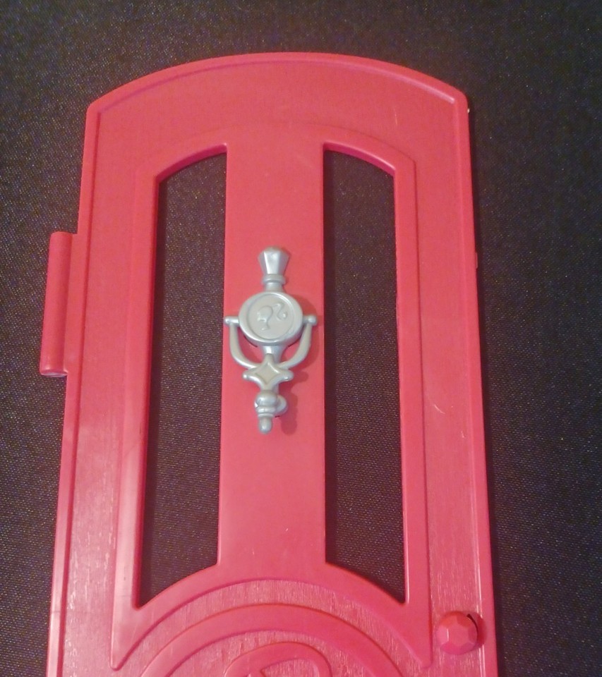 Barbie Dreamhouse 2015 Replacement Part FRONT DOOR with Knocker Dark