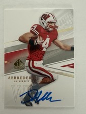 Jared Abbrederis Auto Card Wisconsin Badgers SP Authentic Autographed