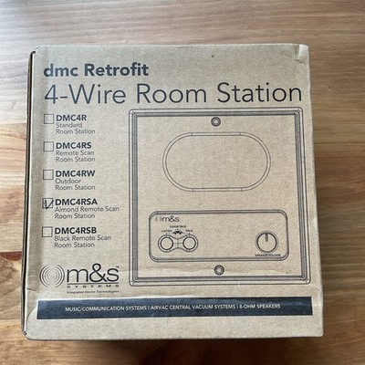 M&S DMC4RSA Retrofit Indoor 4 Wire Remote Scan Room Station Almond Intercom
