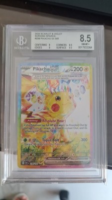 Pikachu EX 238/191 Sv08: Surging Sparks Holo Pokemon TCG Card