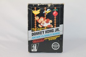 Donkey Kong Jr. NES Nintendo Complete CIB! 5 SCREW HANGTAB w/ POSTER! RARE!
