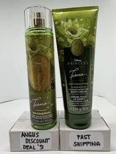 Bath & Body Works DISNEY PRINCESS TIANA FineFragrance Mist& Body Cream 8oz2Pack