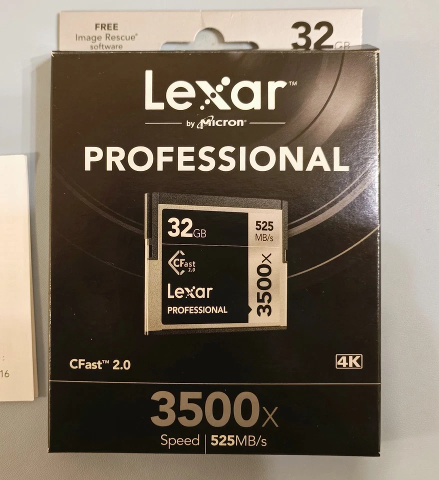 n.2 Lexar Professional CFast 2.0 32 GB Sata3 3500x 4K Disponibili 22 pezzi! - Image 4 of 4