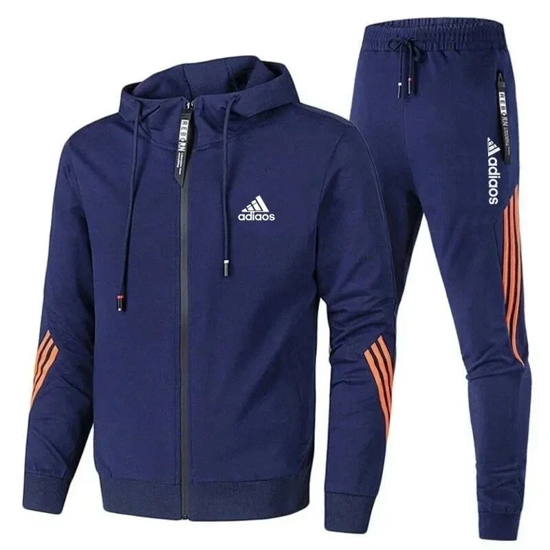 2-pcs Mens Casual Full Tracksuit Hoodie Jogger Sweatshirt Jacket Pants Set new