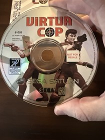 Virtua Cop Sega Saturn Not for Resale &ndash; Disc & Sleeve &ndash; Tested Working