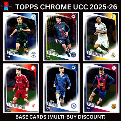 2025-26 Topps Chrome UEFA CLUB COMPETITIONS UCC - BASE CARDS