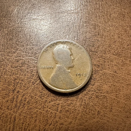 1913-D Lincoln Cent Wheat Penny BN Key Date