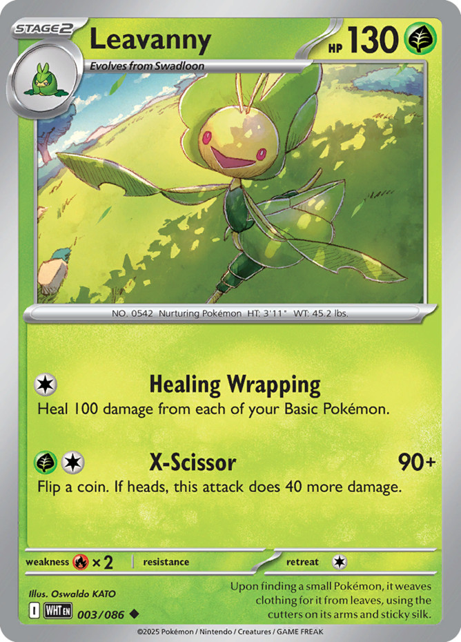 Leavanny - 003/086 - Uncommon - Near Mint