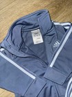 XLNT EUC 12 Month Baby ADIDAS Track Suit Jacket Pants Set Blue Grey — photo 4