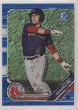 2019 Bowman Chrome Prospects Blue Shimmer Refractor 104/150 Michael Chavis 2l4