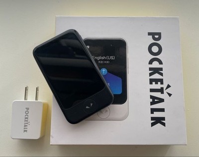POCKETALK S Translator Black Wi-Fi Model Tested with Box Used From