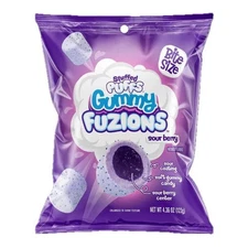 Stuffed Puffs Sour Berry Gummy Fuzions - 4.23oz Sour Coating Sour Berry Center