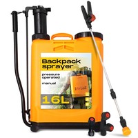 PumpsprüHer RüCken 16L DrucksprüHer Gartenspritze PumpsprüHer SprüHgeräT DüNger