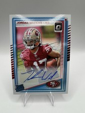 2025 Donruss Optic Football #289 Jordan Watkins Rated Rookie Auto /350 49ers RC