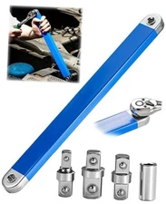 Offset Extension Wrench, 15Inch Zero Degree Ratchet Tight Reach Wrench 