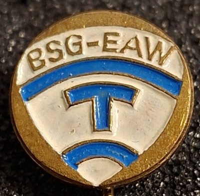 BSG EAW Treptow Fußball Anstecknadel DDR Berlin Treptow Abzeichen Nadel 