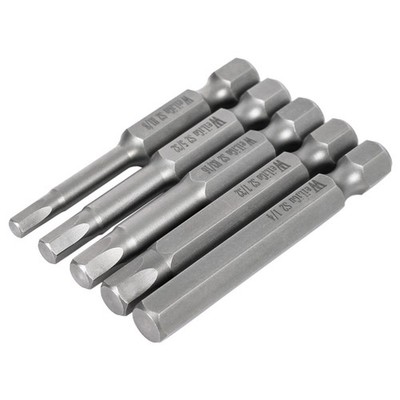Sechskant Bit für Innensechskant HEX 1/8'', 5/32'', 3/16'', 7/32'', 3/32'', 1/4''