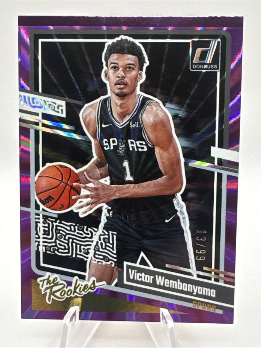 2023-24 Panini Donruss Victor Wembanyama Purple Laser /99 The