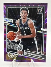 2023-24 Panini Donruss Victor Wembanyama Purple Laser /99 The Rookies RC