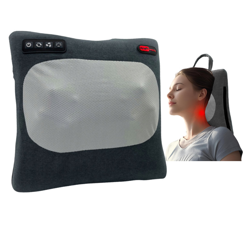 Shiatsu Massagekissen mit Wärmefunktion Nacken Rücken Massagegerät kabellos USB