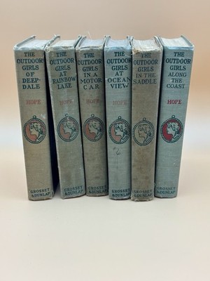 Vintage Outdoor Girls Laura Lee Hope Lot of 6 Grosset & Dunlap Early Editions