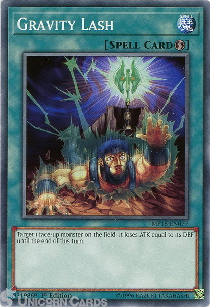 MP18-EN077 Gravity Lash Common 1st Edition Mint Yu-Gi-Oh! Card
