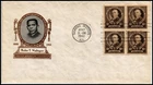 US COVER BOOKER T WASHINGTON FAMOUS AMERICANS FDC BLOCK IOOR