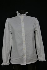 Size 38 costume blouse white blouse for dirndl AS cotton with lace tb9958