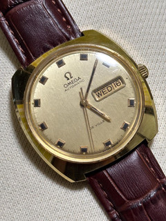 Vintage Omega De Ville Automatic Day Date 166.053 Cal. 752 36mm Gold Watch