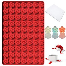 Flower Silicone Mold Small Plum Blossom Shaped Flower Molds with 70 Cavities